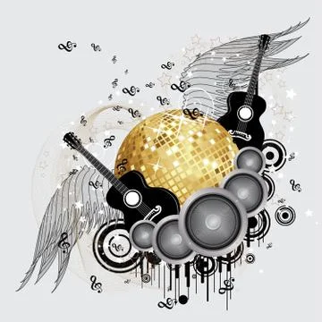 Abstract party design Stock Illustration