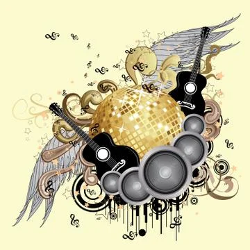 Abstract party design Stock Illustration