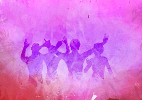 Abstract party people Illustrazione stock