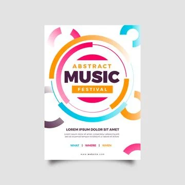 Abstract party poster template Stock Illustration
