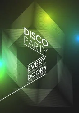 Abstract Party Poster Template - Vector Illustration. Stock Illustration