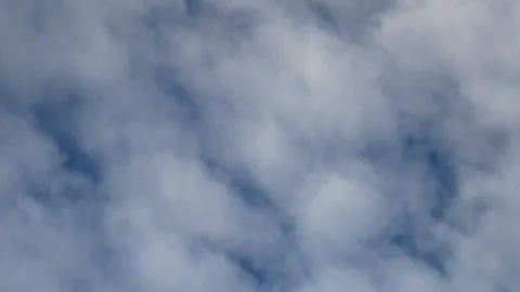 Abstract passage through the smoke clouds , fog , steam isolated on blue Stock Footage 135737384