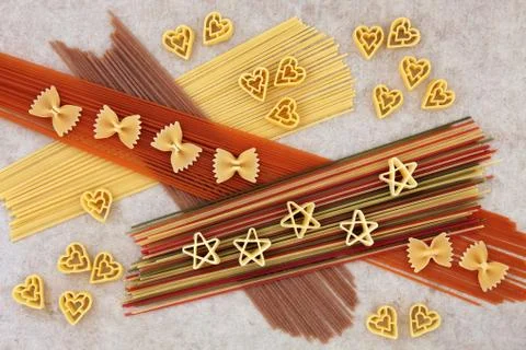 Abstract Pasta Spaghetti Background Stock Photos