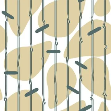 Abstract pastel avocado Seamless pattern of beige, green, blue colors Stock Illustration