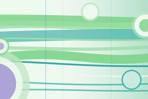 Abstract pastel background featuring layered horizontal stripes, soft circl.. Stock Illustration