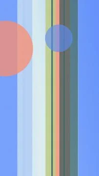Abstract pastel background featuring vertical striped bands and soft circle.. Stock Illustration