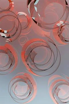 Abstract pastel background - pattern of bubbles, curls, circles of light soft Stock Illustration