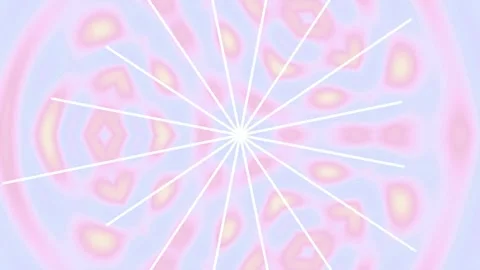 Abstract Pastel Background with Rotating White Radial Lines Stock Footage 332586551
