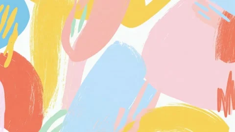 Abstract pastel brush stroke background in hand drawn digital animation sea.. 库存影片 342045128