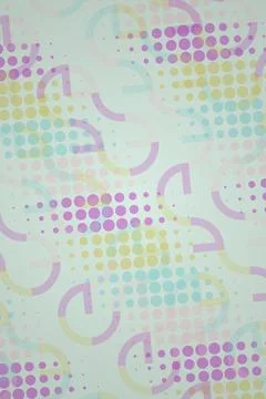 Abstract Pastel Circle Pattern Stock Photos