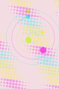Abstract Pastel Circle Pattern Stock Photos