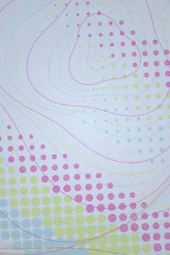 Abstract Pastel Circle Pattern Wallpaper Stock Photos