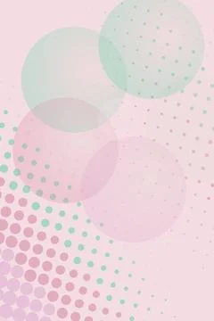Abstract Pastel Circles Pattern Stock Illustration