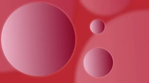 Abstract Pastel Circles on Red and Pink Background Stock Footage 279433249