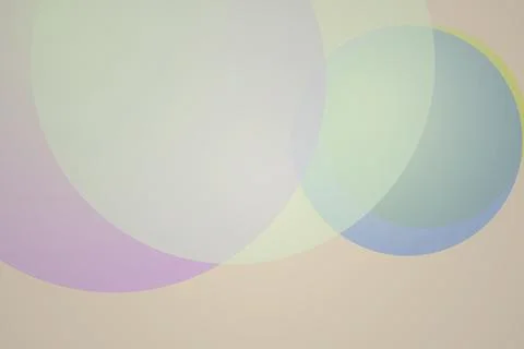 Abstract pastel circles on soft gradient background Stock Illustration