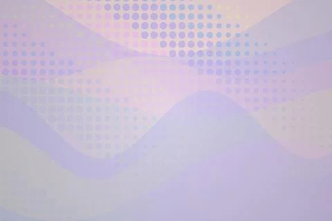 Abstract pastel colored wave pattern with dots and curves Stock Photos