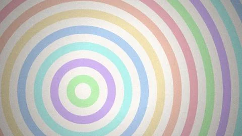 Abstract pastel concentric circles background with texture Stock Illustration