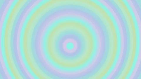 Abstract pastel concentric circles creating a gentle visual motion effect, .. Stock Footage 329085860