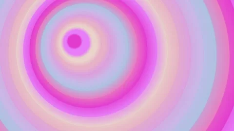 Abstract pastel concentric circles creating a gentle visual motion effect, .. Stock Footage 329085863