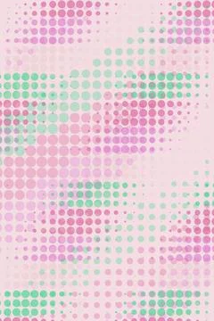 Abstract Pastel Dot Pattern イラスト素材