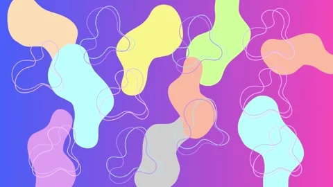 Abstract pastel free form, motion Video stock 274432100