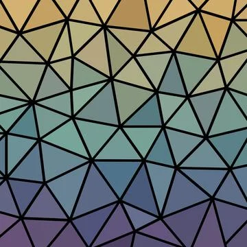 Abstract pastel geometric low poly triangle background with flat outline. Illustrazione stock