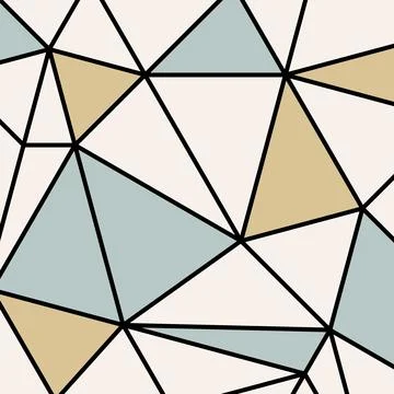 Abstract pastel geometric low poly triangle mesh flat outline. イラスト素材