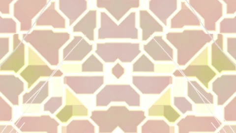 Abstract Pastel Geometric Mosaic Pattern Motion Background Vidéo 333695692
