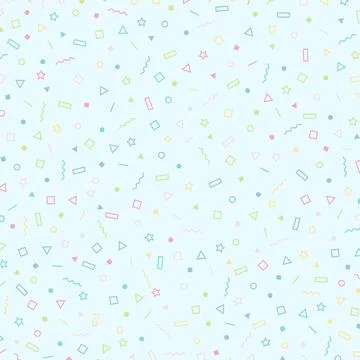 Abstract pastel geometric pattern design artwork background. Stock Illustration