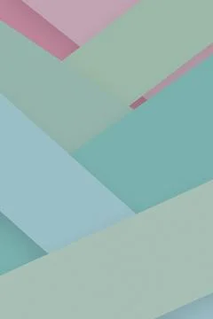 Abstract pastel geometric pattern with diagonal mint, pink, and cream shape.. Stock Illustration