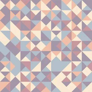 Abstract pastel geometric seamless pattern. Triangle graphic design background Illustrazione stock