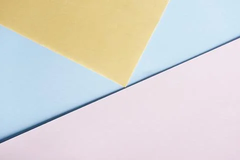 Abstract pastel geometry creative background top view Stock-Fotos