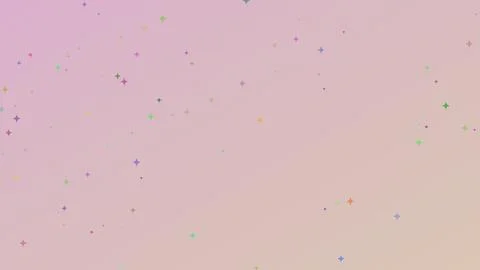 Abstract pastel gradient background with colorful twinkling stars and spark.. 库存插图