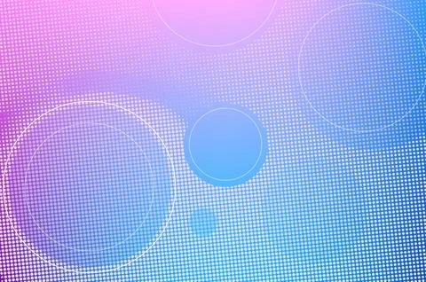 Abstract Pastel Gradient Background with Halftone Dot Pattern and Circle El.. Stock Illustration