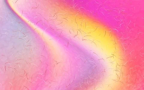 Abstract Pastel Gradient Background With Soft Pink and Yellow Swirl and Dre.. Stock Illustration