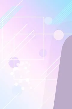 Abstract pastel gradient background with soft geometric rectangles, circles.. Illustrazione stock