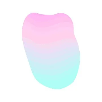 Abstract pastel gradient blob shape background Stock Illustration