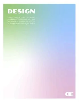 Abstract pastel gradient design poster. Vector illustration Illustrazione stock