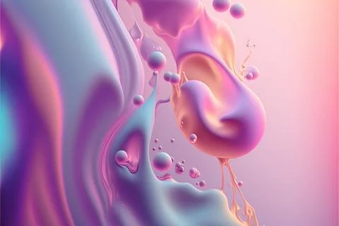 Abstract pastel liquid gradient background ecology concept Stock Illustration
