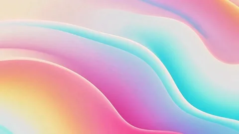 Abstract Pastel Liquid Wavy Loop Background 库存影片 338038920