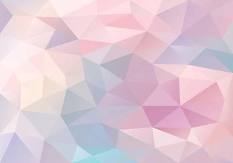 Abstract pastel low poly background, vector Stock Illustration