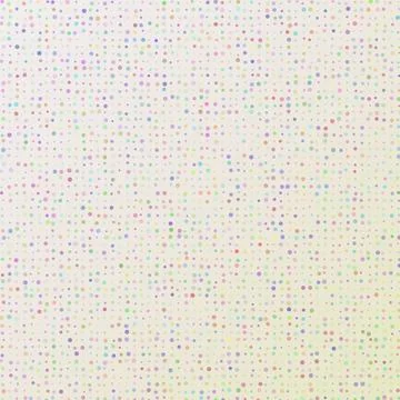 Abstract Pastel Multicolored Polka Dots Pattern on Light Background, Minima.. Stock Illustration
