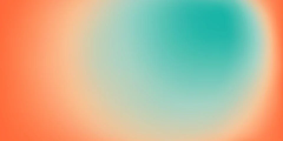Abstract pastel orange teal gradient background Stock Illustration