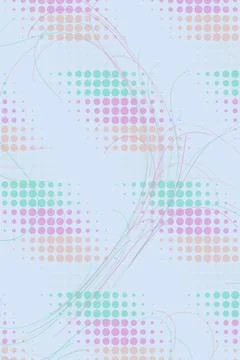 Abstract Pastel Pattern with Flowing Lines Stock Photos