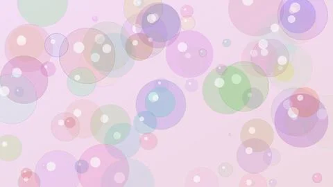 Abstract Pastel Pink Background featuring Overlapping Colorful Transparent .. Stockillustratie