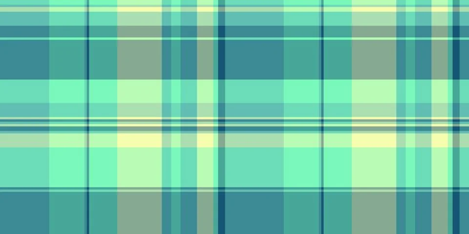 Abstract pastel plaid pattern.  Seamless teal, mint, and beige check design.  Stock Illustration