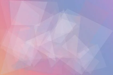 Abstract pastel polygon background with soft pink and blue facets creates a.. Illustrazione stock