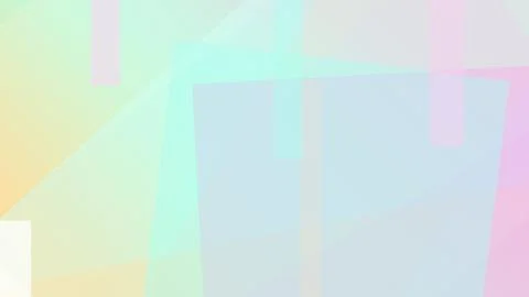 Abstract pastel rainbow gradient with soft translucent blocks and geometric.. 스톡 일러스트