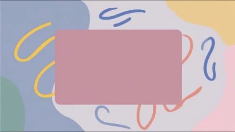Abstract pastel scribble decorative frame border for copy space text overla.. Stock Footage 339791736