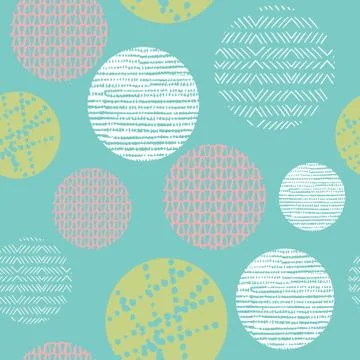 Abstract pastel seamless repeat pattern. Perfect for folk modern backgrounds. Stock Illustration